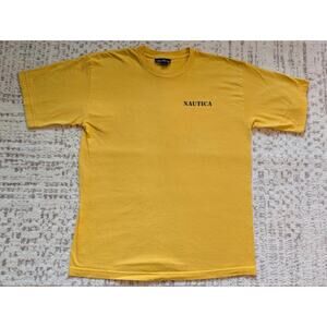 Vintage Y2K Nautica T-Shirt 100% Cotton Made In USA - Mens Large